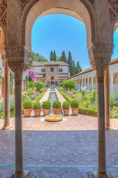Generalife Palace Granada Spanien — Stockfoto