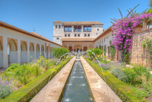 Paleis Van Generalife Granada Spanje — Stockfoto