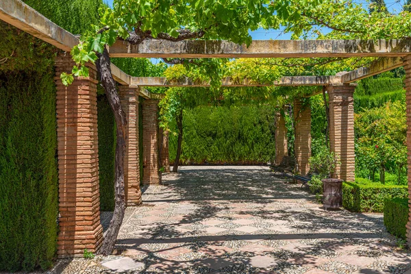 Jardines Bajos Generalife Garten Granada Spanien — Stockfoto