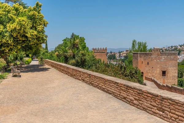 Wallen Van Het Alhambra Paleis Granada Spanje — Stockfoto