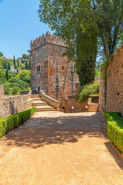 Murallas Del Palacio Alhambra Granada España — Foto de Stock