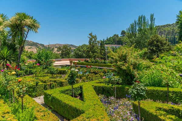 Jardines Del Partal Alhambra Palast Granada Spanien — Stockfoto