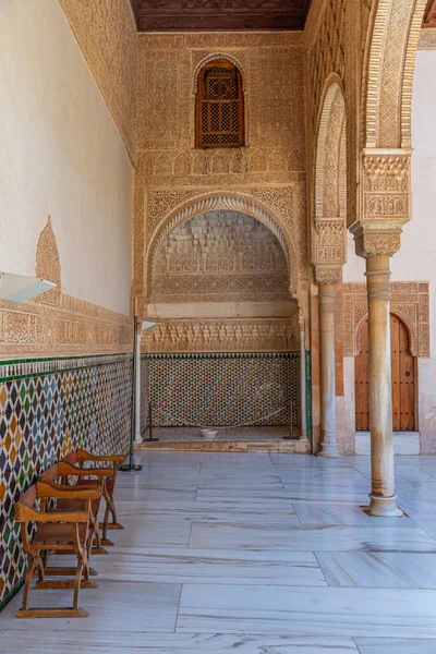 Arcade Alhambra Palace Granada Spain — Stock Photo, Image