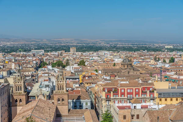 Vista Aérea Del Centro Granada España — Foto de Stock