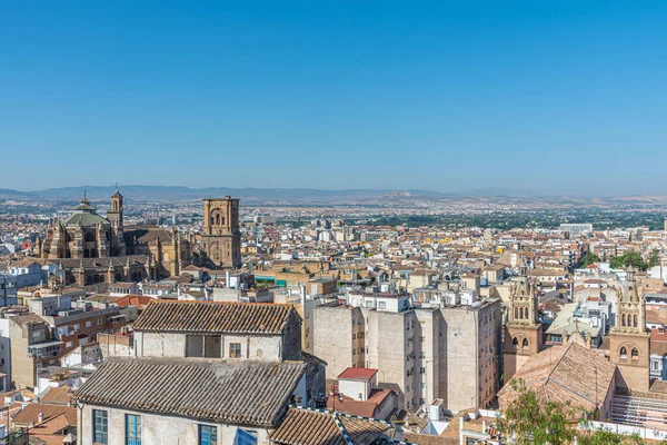 Вид Повітря Кафедральний Собор Міста Гранада Іспанія — стокове фото