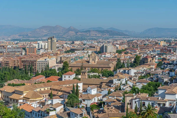 Skyline Van Nieuwe Districten Granada Spanje — Stockfoto