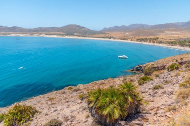Playa de los Genoveses plajı İspanya 'daki Cabo de gata parkında