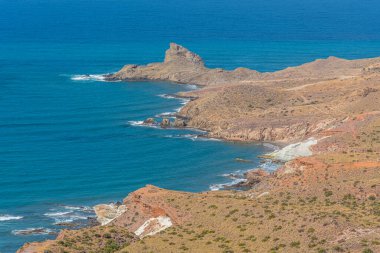 İspanya 'daki Cabo de Gata-Nijar doğal parkının manzarası