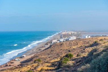 İspanya 'daki Cabo de Gata Ulusal Parkı' ndaki Fabriquilla Plajı