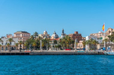 İspanyol kenti Cartagena 'nın deniz manzarası
