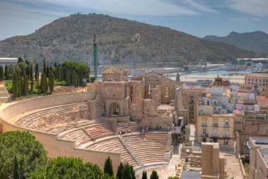 İspanya 'daki Roma Kartagena Tiyatrosu