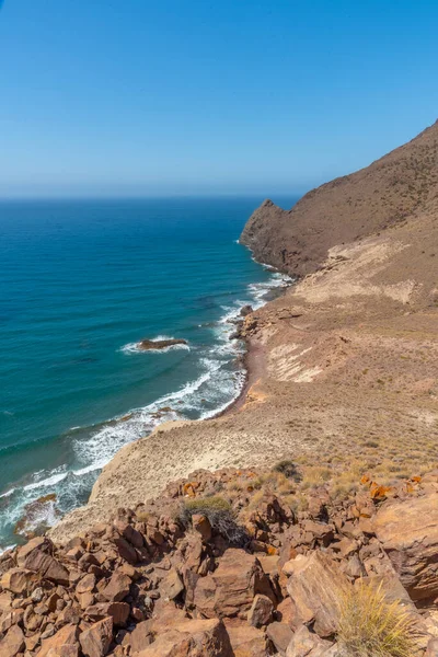Coastline Cabo Gata Nijar National Park Spain — Stock Photo, Image