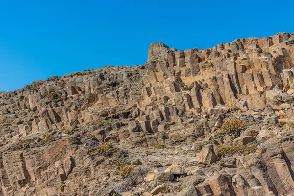 Vulkanikus Elemek Látható Punta Baja Cabo Gata Spanyolországban — Stock Fotó
