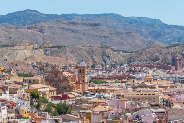 Spanyol Kasabası Lorca Nın Havadan Görünüşü — Stok fotoğraf