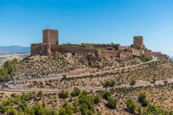 Zamek Lorca Widokiem Miasto Hiszpania — Zdjęcie stockowe