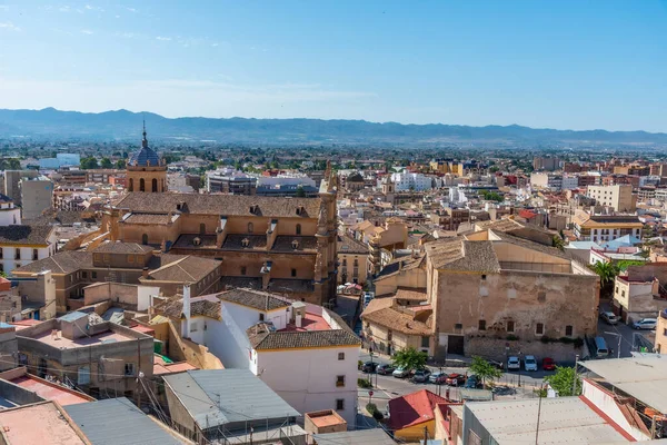 Widok Lotu Ptaka San Patricio Collegiate Hiszpańskim Mieście Lorca — Zdjęcie stockowe