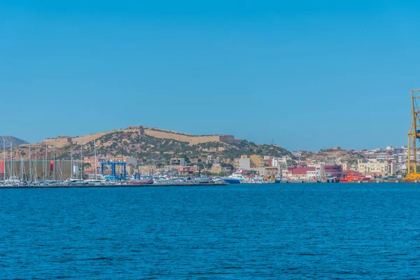 Cerro Los Moros Sedd Bakom Hamnen Cartagena Spanien — Stockfoto