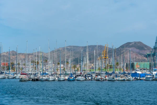 Marina Přístavu Cartagena Španělsko — Stock fotografie