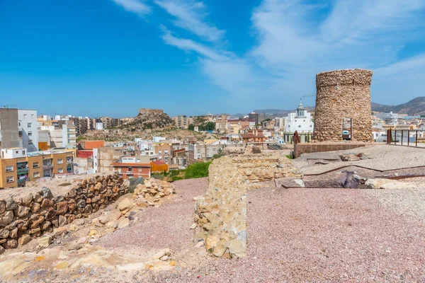 Molino Viento Fortaleza Monte Sacro Visto Desde Parque Arqueológico Cerro —  Fotos de Stock