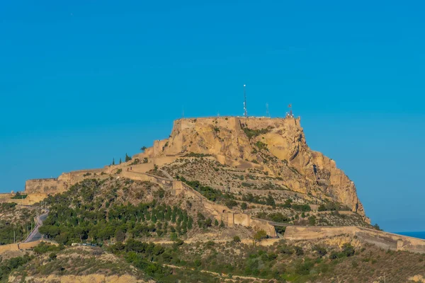 Kasteel Van Santa Barbara Met Uitzicht Stad Alicante Spanje — Stockfoto