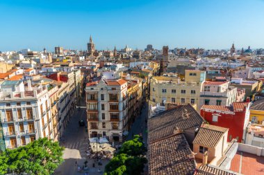 Placa 'nın havadan görünüşü İspanya, Valencia' da Kürkler