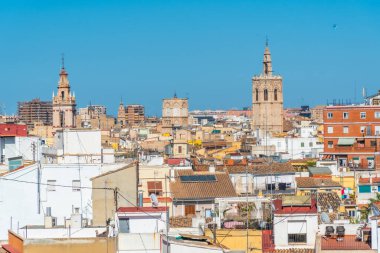 Valencia şehir merkezi Torres de Quart, İspanya 'dan