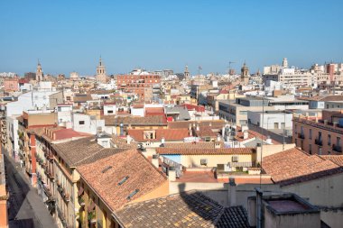 Valencia şehir merkezi Torres de Quart, İspanya 'dan