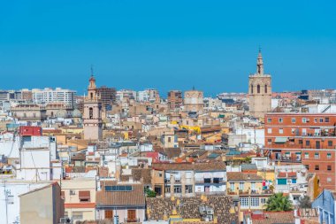 Valencia şehir merkezi Torres de Quart, İspanya 'dan
