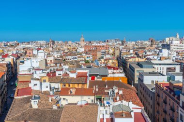 Valencia şehir merkezi Torres de Quart, İspanya 'dan