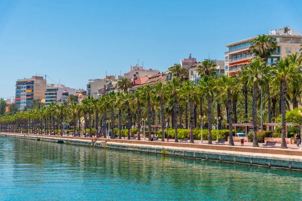 Paseo Marítimo Puerto Alicante España — Foto de Stock