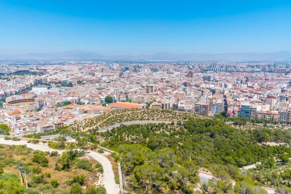 Vista Aérea Subúrbio Alicante Espanha — Fotografia de Stock