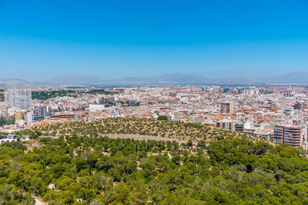 Vista Aérea Subúrbio Alicante Espanha — Fotografia de Stock