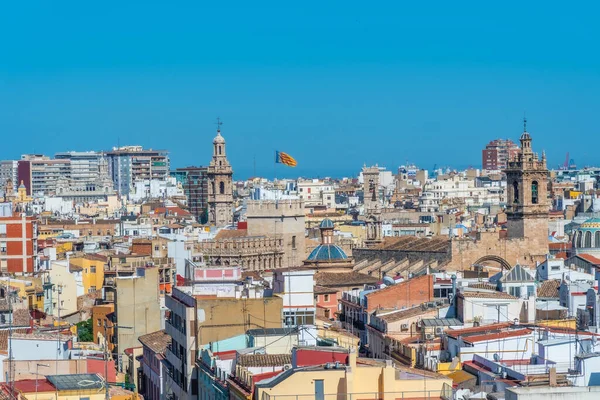 Lonja Seda Centrale Markt Gezien Vanaf Torre Quart Valencia Spanje — Stockfoto