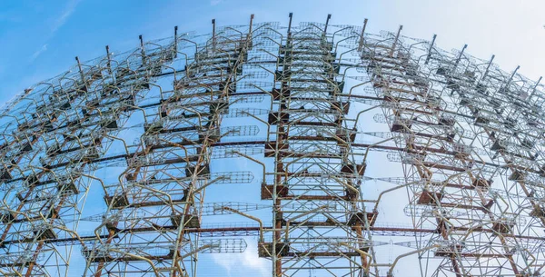 Construcción Acero Estación Radar Duga Ukrain — Foto de Stock