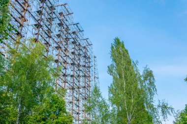 Ukrayna 'daki Radar Duga istasyonunun çelik inşaatı