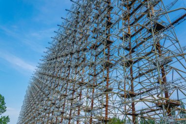 Ukrayna 'daki Radar Duga istasyonunun çelik inşaatı