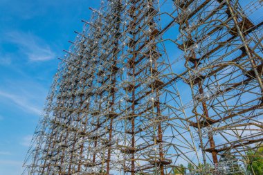 Ukrayna 'daki Radar Duga istasyonunun çelik inşaatı