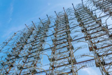 Ukrayna 'daki Radar Duga istasyonunun çelik inşaatı