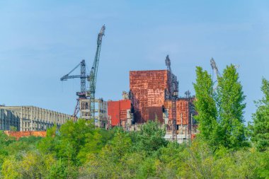 Ukrayna 'daki Çernobil enerji santralinin bitmemiş inşaatı