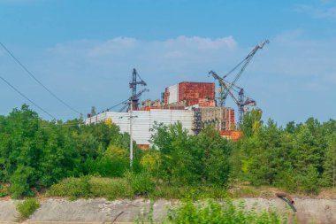 Ukrayna 'daki Çernobil enerji santralinin bitmemiş inşaatı