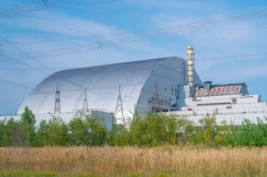 Ukrayna 'daki Çernobil enerji santralinin yeni güvenli bölgesi.