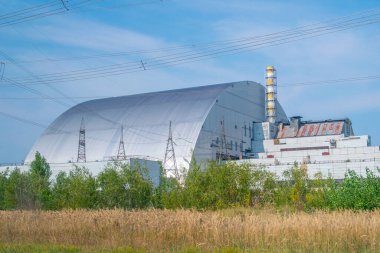 New Safe Confinement of the Chernobyl power plant in the Ukraine clipart
