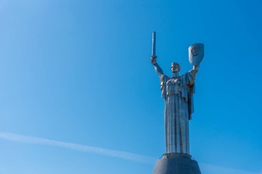 Ukrayna, Kiev 'deki Anavatan Anıtı manzarası