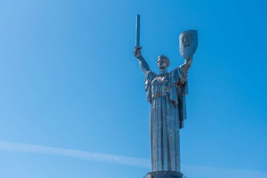 Ukrayna, Kiev 'deki Anavatan Anıtı manzarası