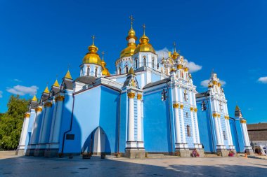 Ukrayna Kiev 'deki St. Michael' s Altın Kubbe Manastırı