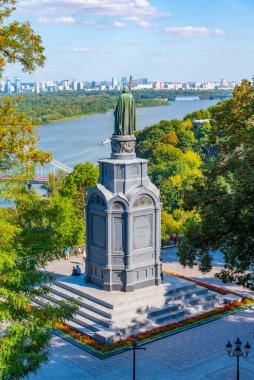 Ukrayna Kiev 'deki Büyük Volodymyr Anıtı