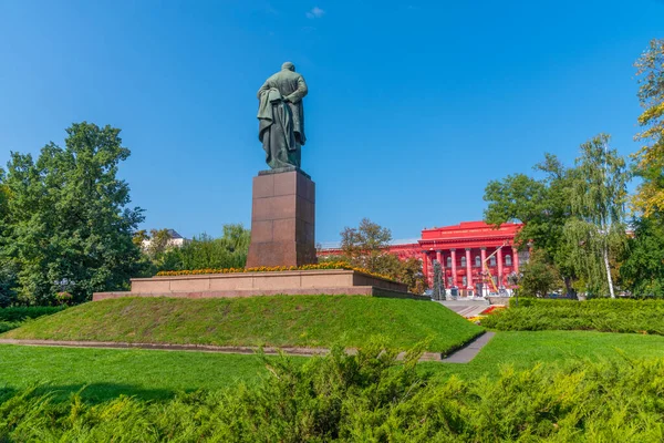 Estátua Tara Shevchenko Kiev Ucrânia — Fotografia de Stock