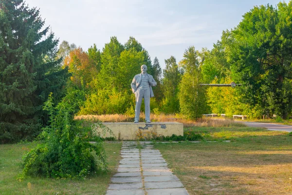 Estatua Vladimir Iljic Lenin Ciudad Chernobyl Ucrania — Foto de Stock