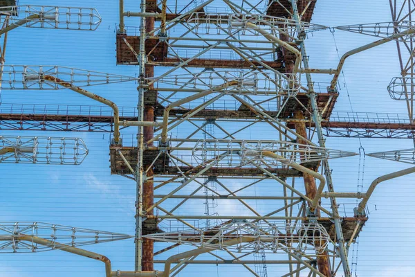 Construcción Acero Estación Radar Duga Ucrania — Foto de Stock