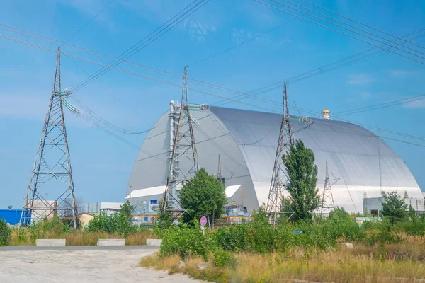 우크라이나에서 체르노빌 발전소의 새로운 — 스톡 사진